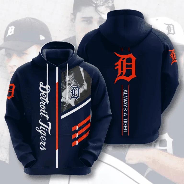 MLB Detroit Tigers 3D MLB All Over Print Hoodie