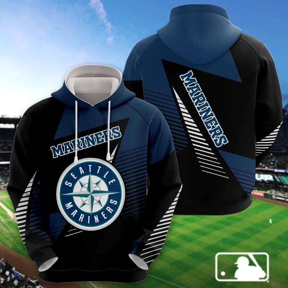 MLB Seattle Mariners Printed MLB All Over Print Hoodie