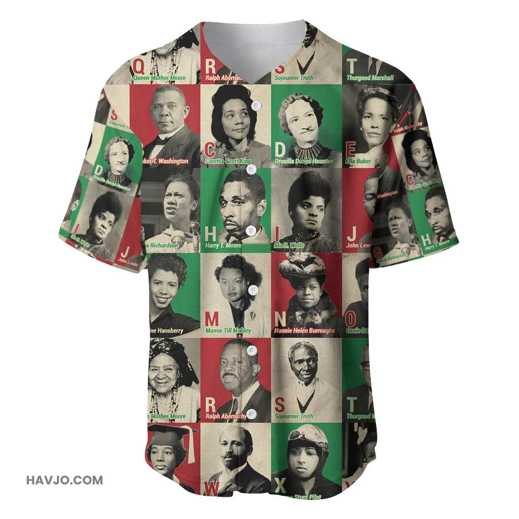 A To Z Of Black Heroes Civil Rights Leaders Baseball Jersey