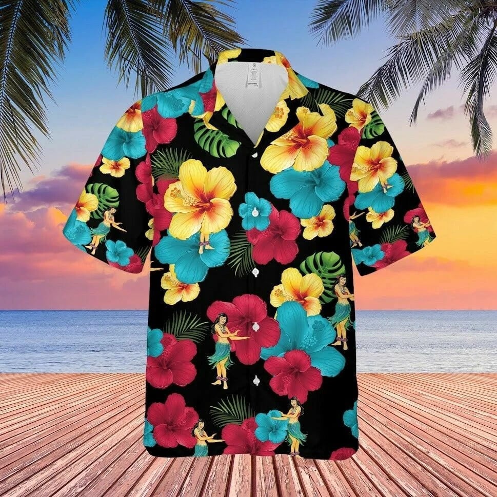 Ace Ventura Floral Hawaiian Shirt Jim Carrey Ace Ventura Pet Detective 1994 Fan Aloha Shirt