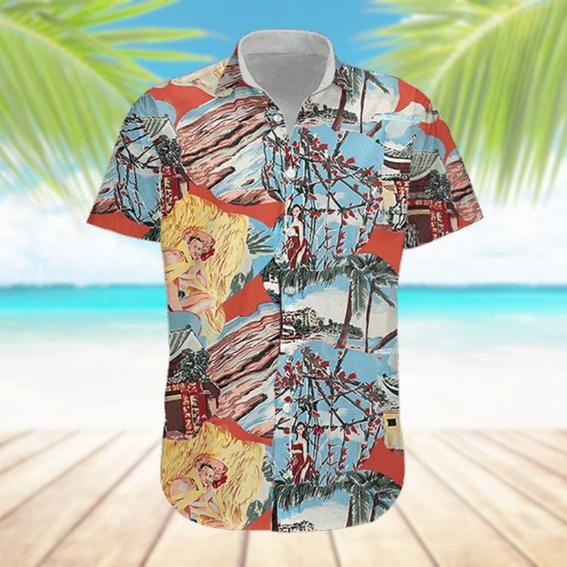 Ace Ventura Hawaiian Shirt Jim Carrey Ace Ventura Pet Detective 1994 Floral Aloha Shirt