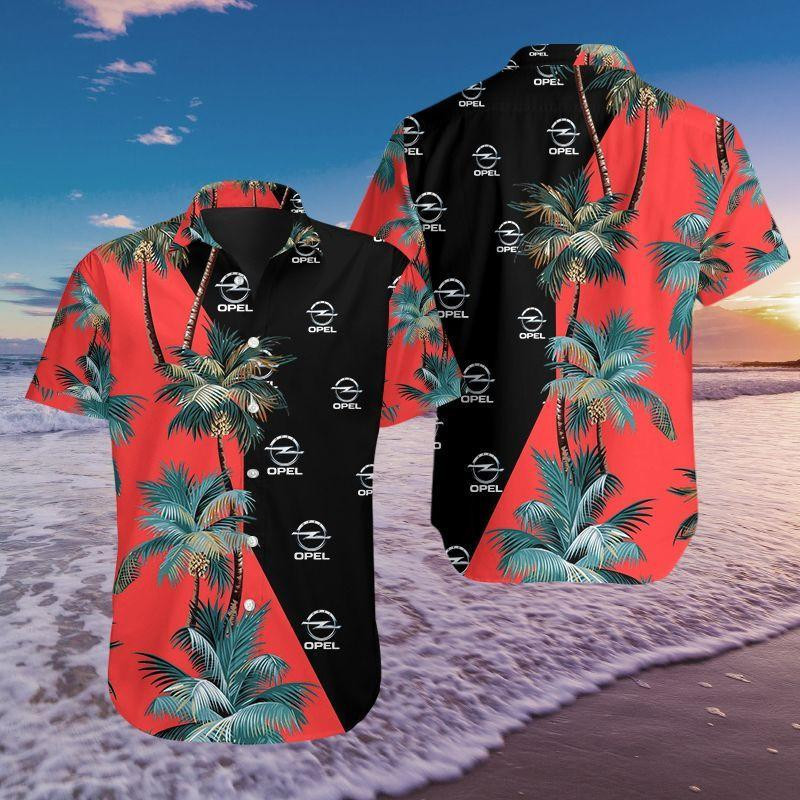 Adam Opel Ag Car Hawaiian Shirt Tropical Aloha Button Up