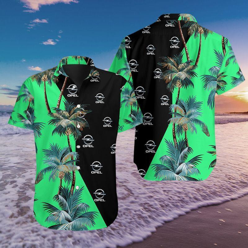 Adam Opel Ag Car Hawaiian Shirt Tropical Aloha Button Up
