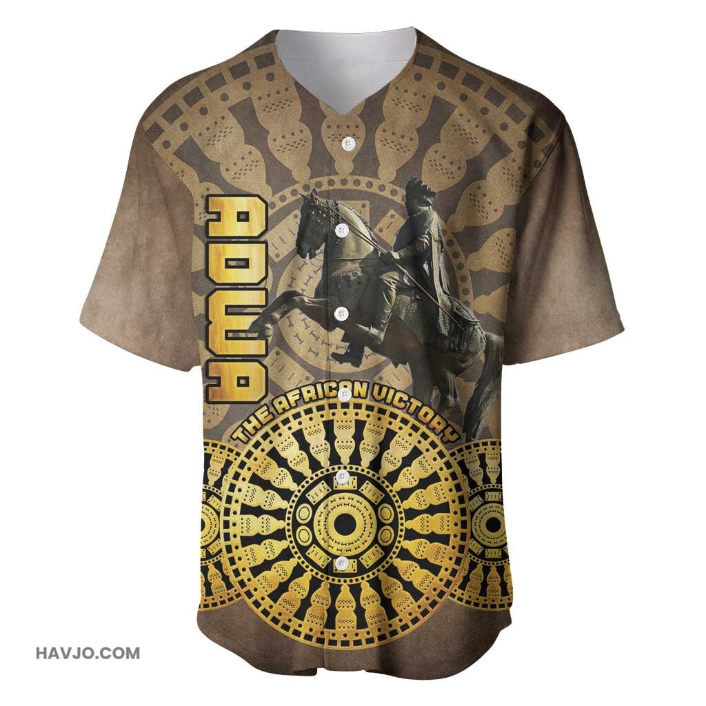 Adwa Victory Day Adwa Battle Shield Vintage Style Baseball Jersey