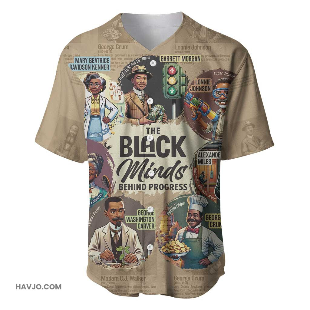Africa Black Invention The Black Minds Behind Progress Baseball Jersey