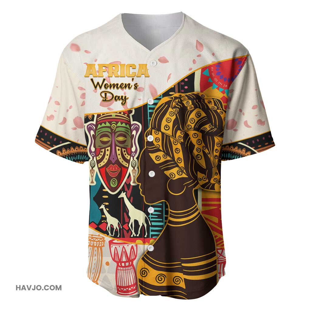 Africa International Women Day African Pattern Baseball Jersey