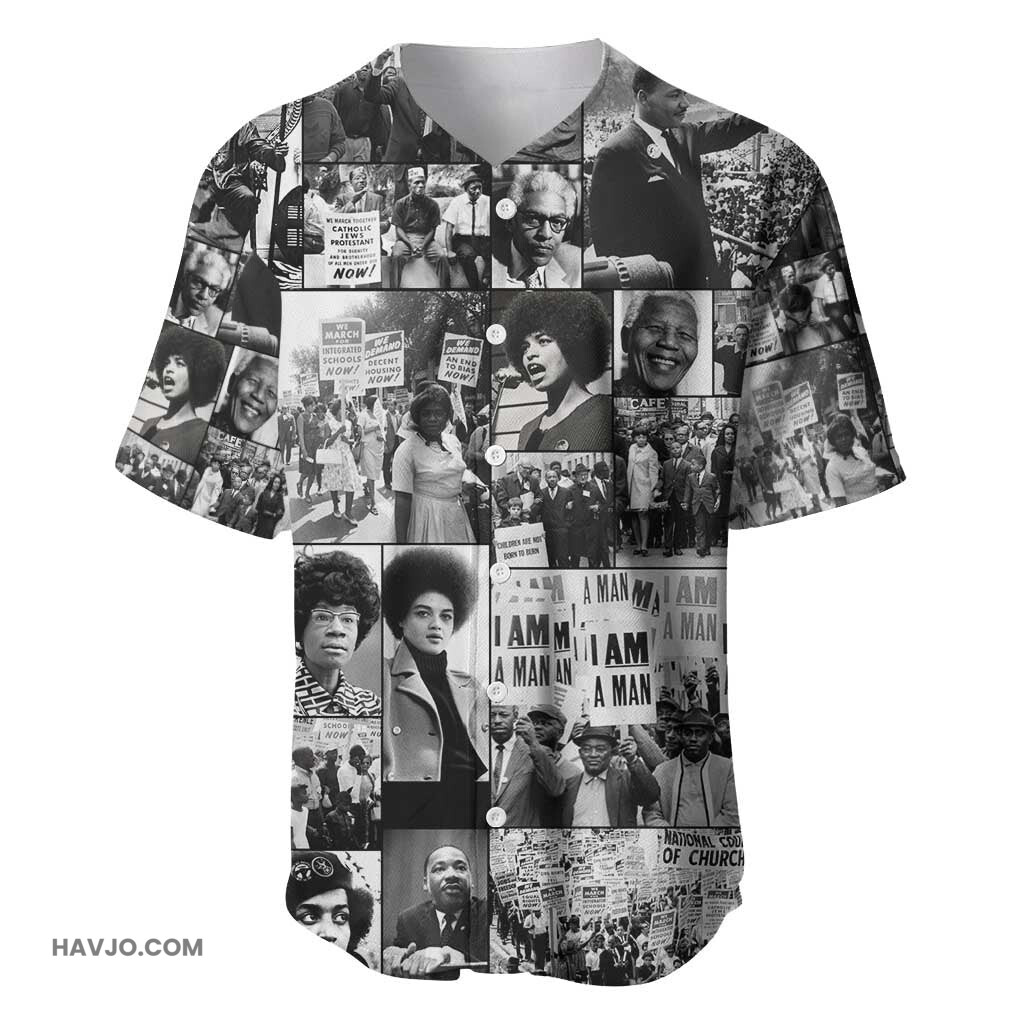 African Black Power Images Baseball Jersey