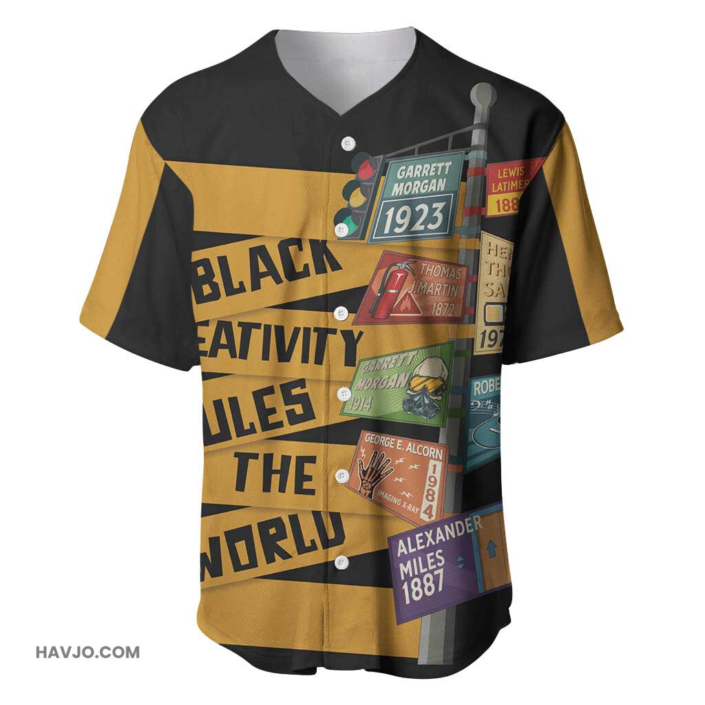 African Creativity Black Creativity Rules The World Baseball Jersey