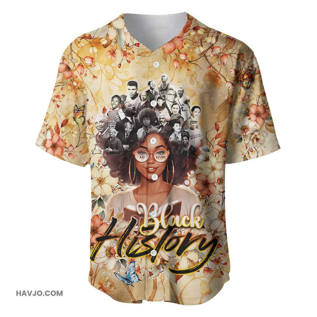 African Women Black History Civil Rights Leaders My Roots Baseball Jersey