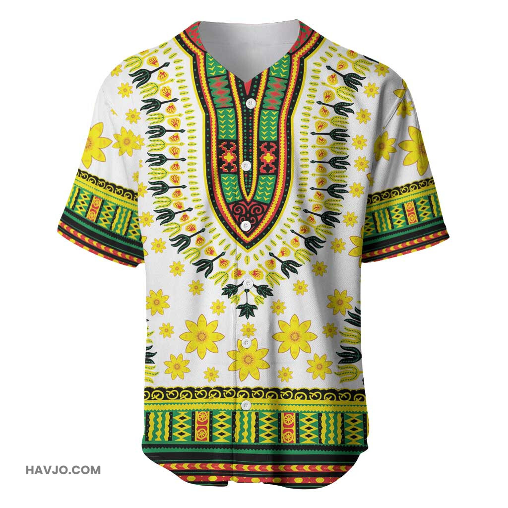Afro Enkutatash Dashiki and Adey Abeba Baseball Jersey