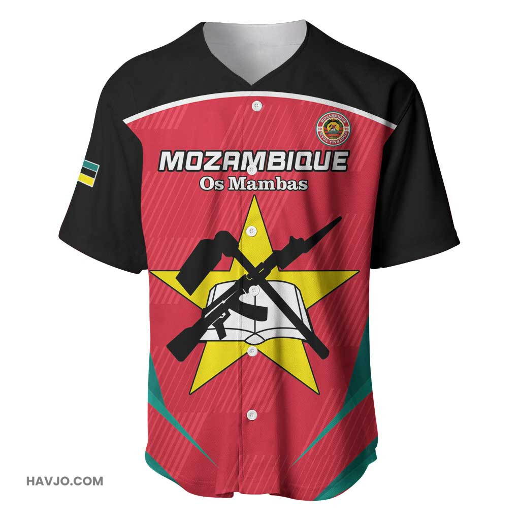 Afro Mozambique Football Custom Go Os Mambas Baseball Jersey