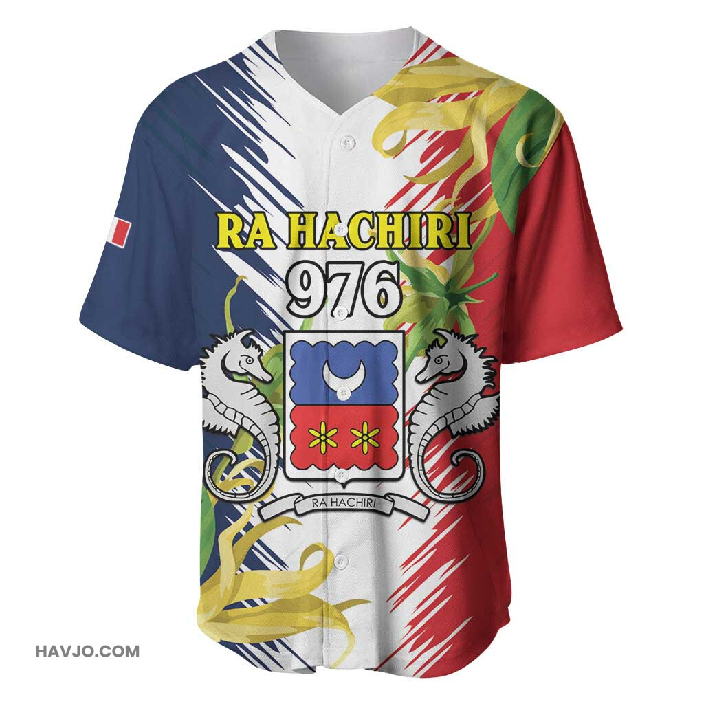 Afro Ra Hachiri 976 Coat Of Arms France Flag Style Baseball Jersey
