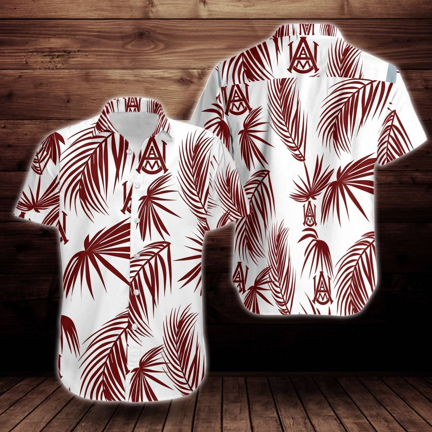 Alabama Am Bulldogs And Lady Bulldogs Flower Hawaiian Shirt Tropical Aloha Button Up