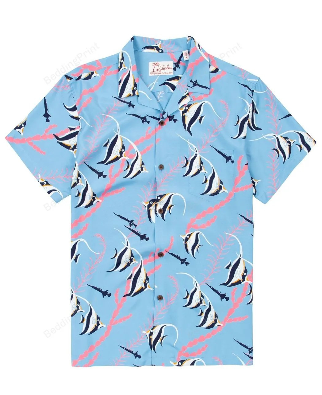 Alanui Hawaiian Shirt Tropical Aloha Button Up