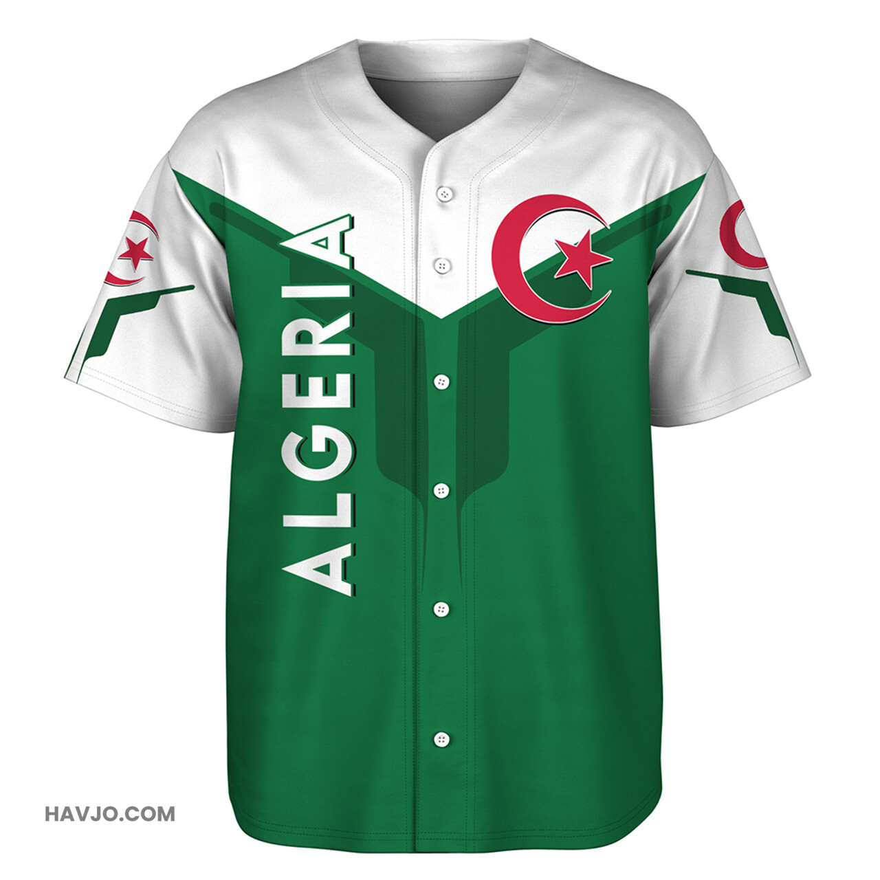 Algeria Arrow Style Baseball Jersey