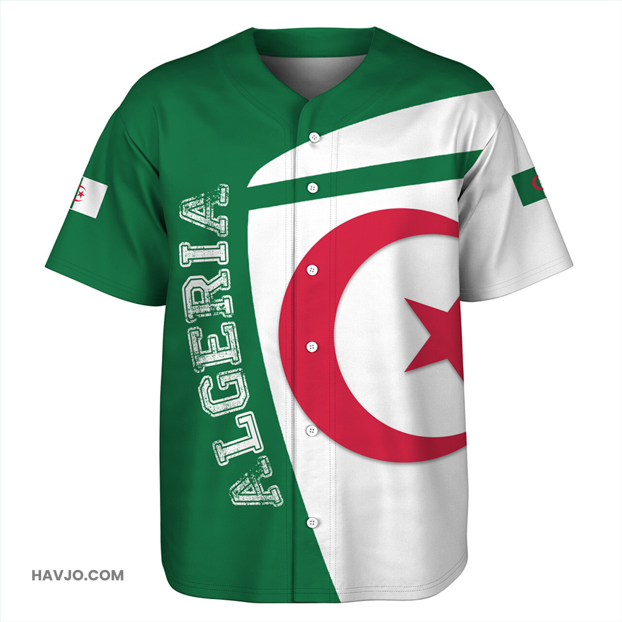 Algeria Half Concept Baseball Jersey