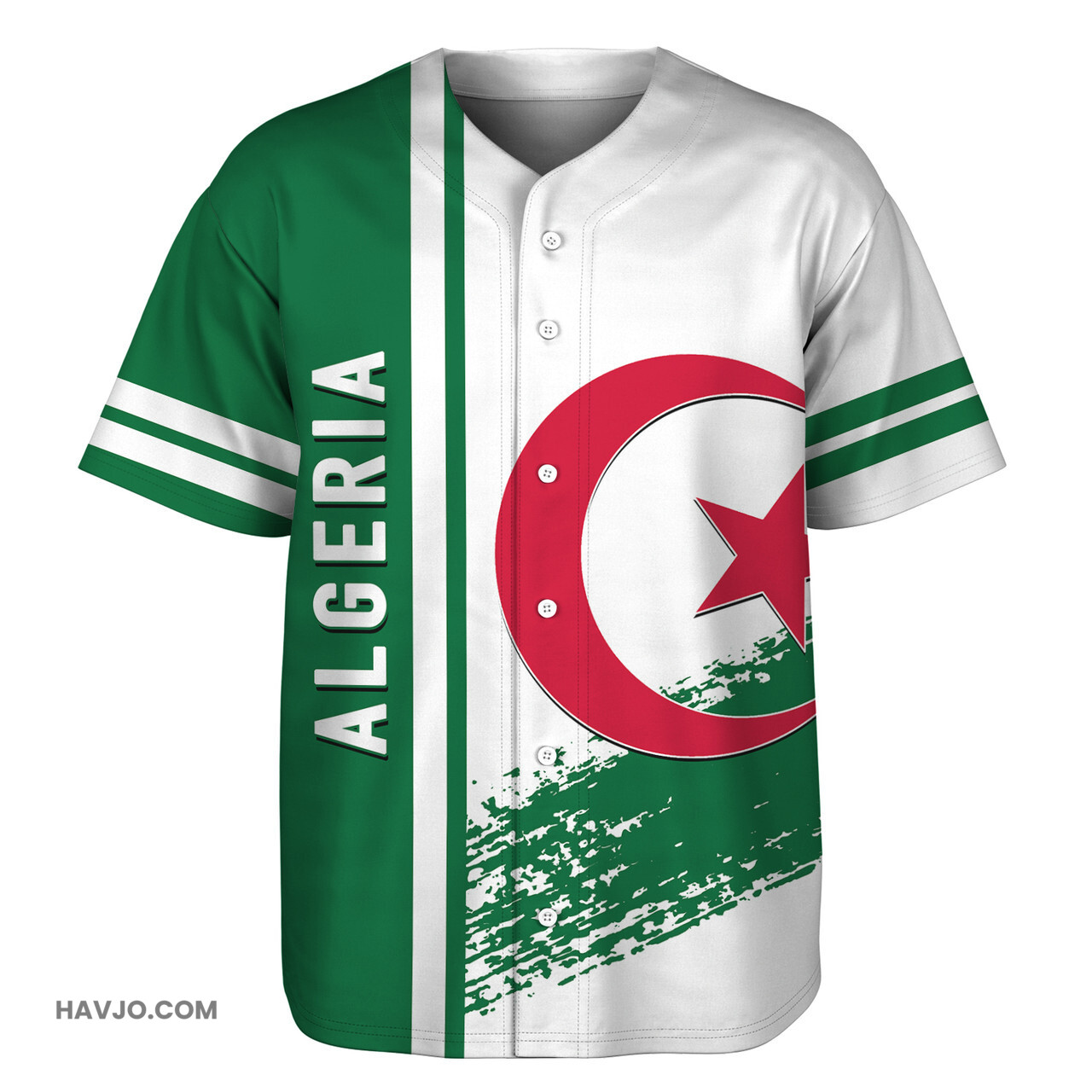 Algeria Quater Style Baseball Jersey