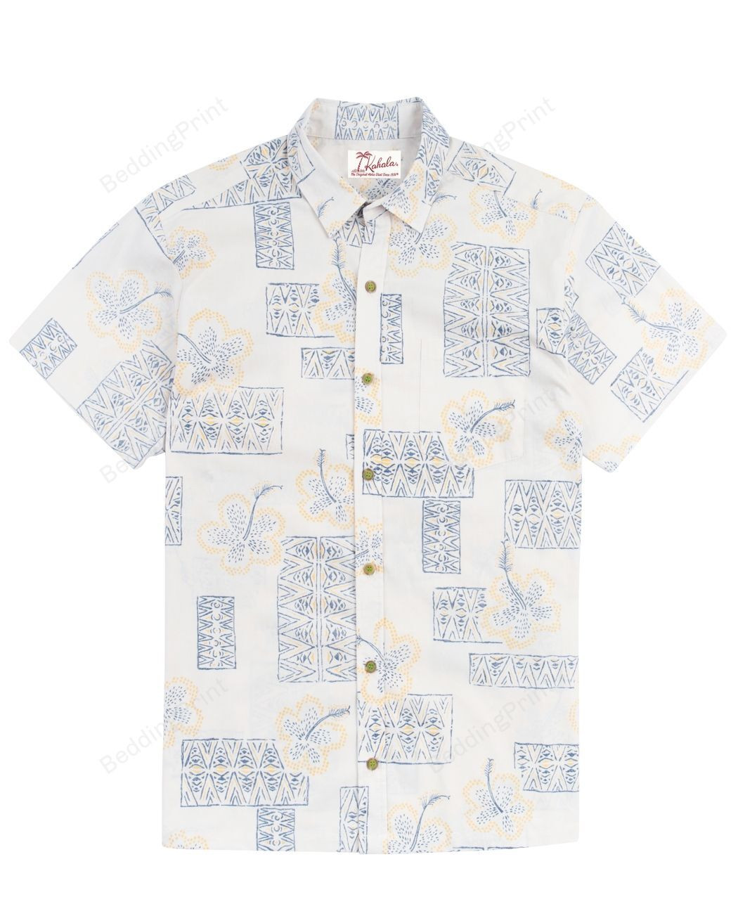 Aloalo Hawaiian Shirt Tropical Aloha Button Up