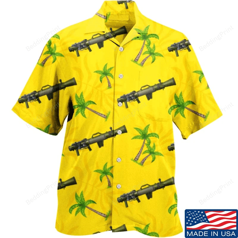 Aloha Palm Tree Carl Gustaf Hawaiian Shirt Tropical Aloha Button Up