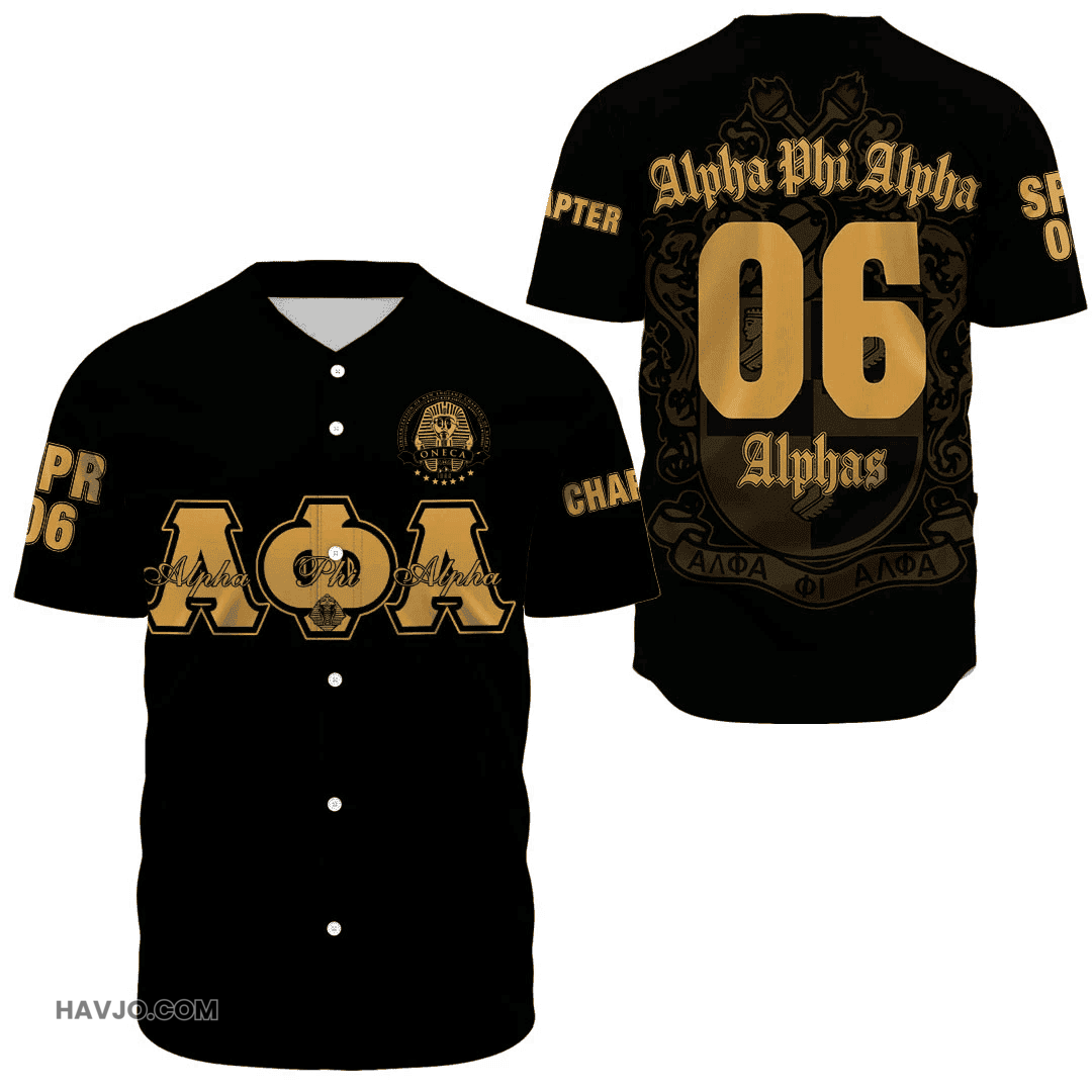 Alpha Phi Alpha Alpha Phi Alpha Oneca Baseball Jersey