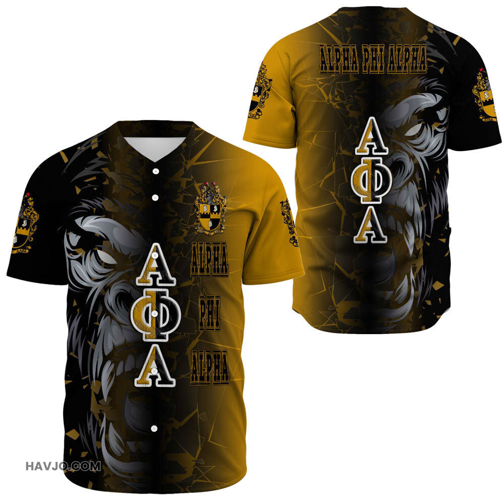 Alpha Phi Alpha Gorilla Broken Styles Baseball Jersey