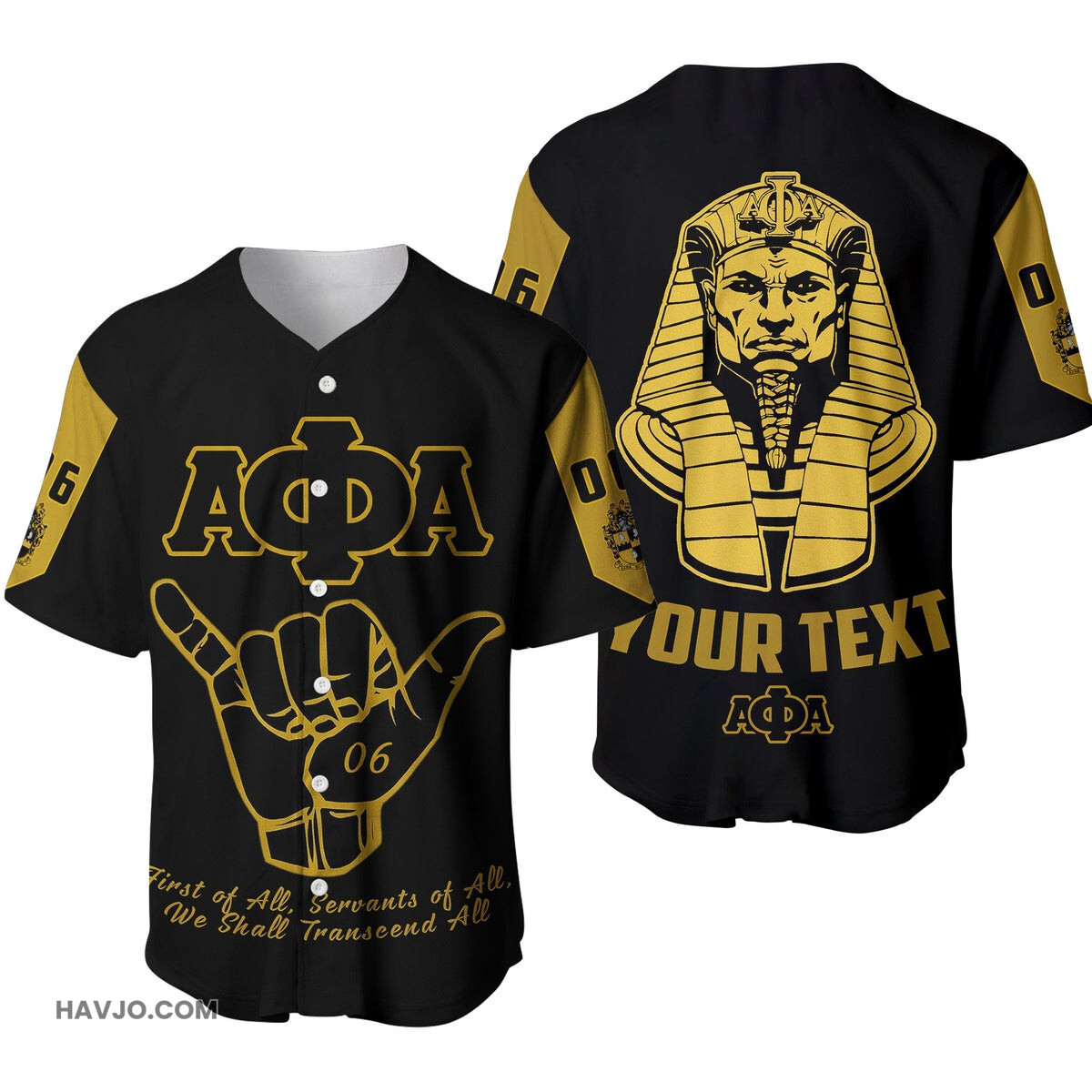 Alpha Phi Alpha Motto Personalizeds Baseball Jersey