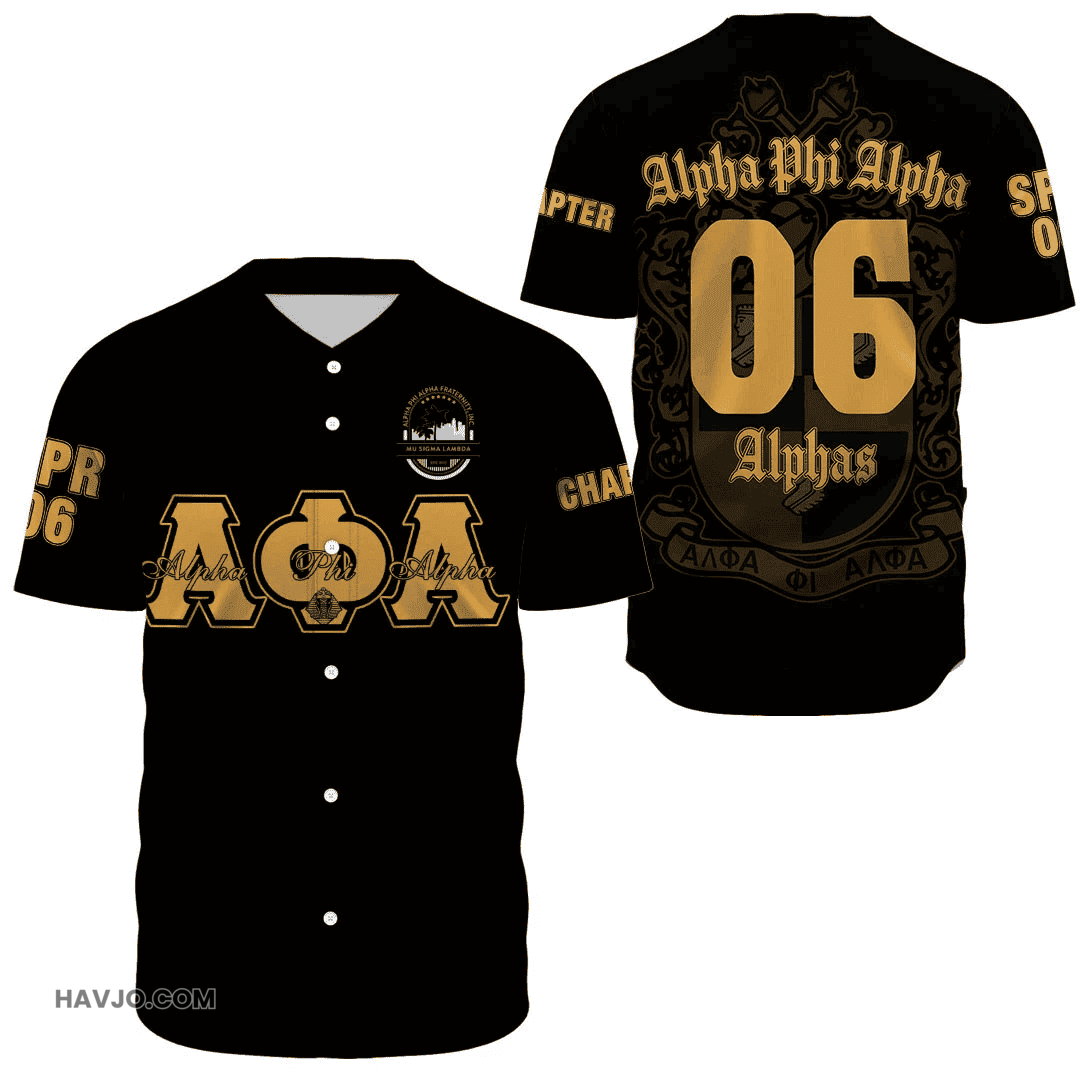 Alpha Phi Alpha Mu Sigma Lambda Baseball Jersey