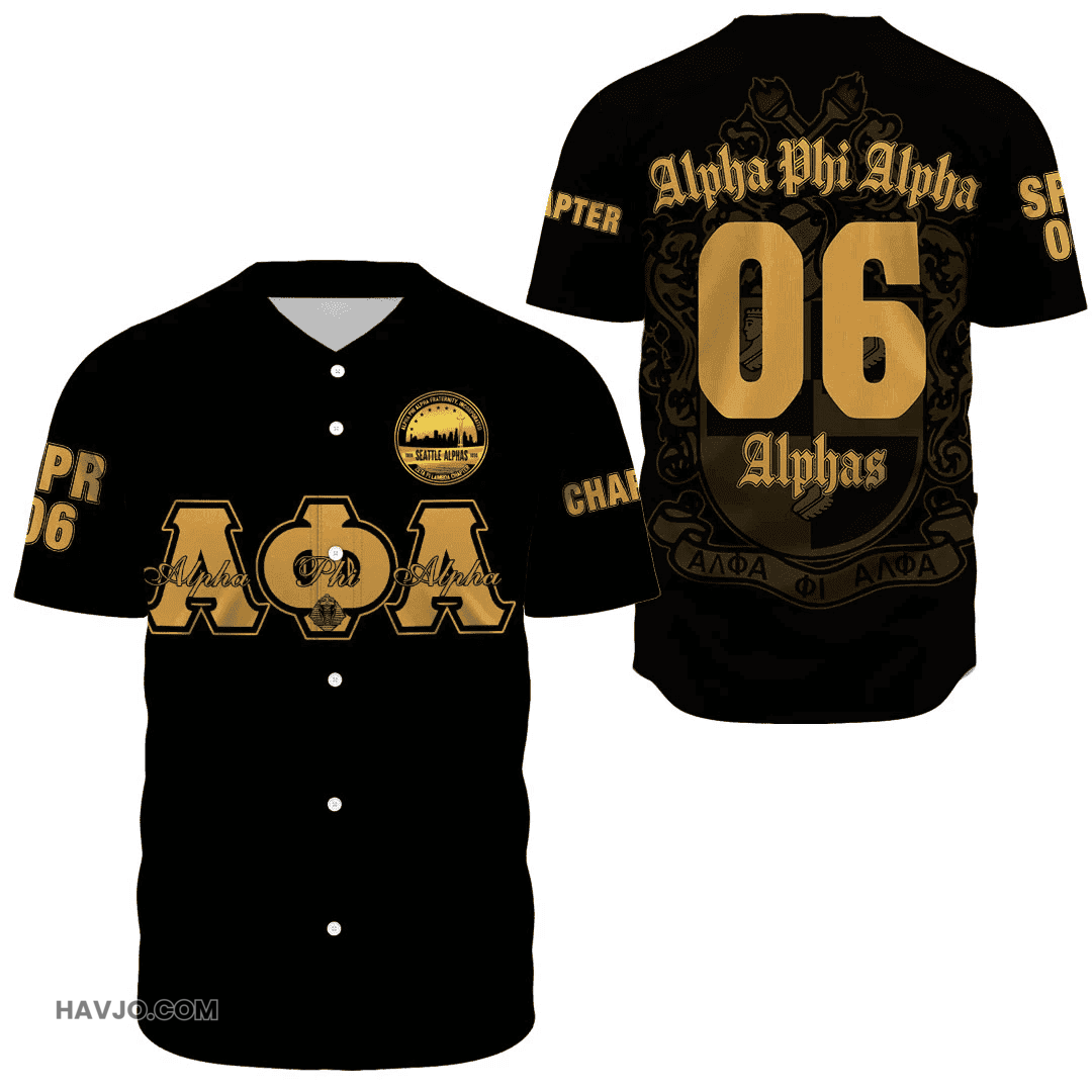 Alpha Phi Alpha Seattle Alphas Baseball Jersey