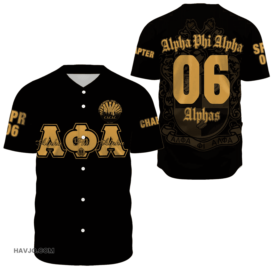 Alpha Phi Alpha The Chicagoland Association Baseball Jersey