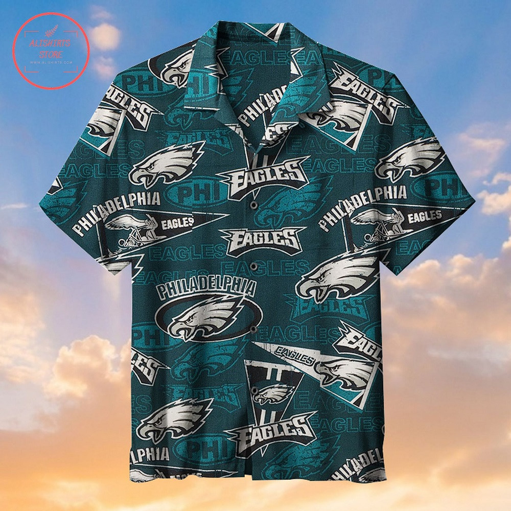 Amazing Philadelphia Eagles Hawaiian Shirt Tropical Aloha Button Up