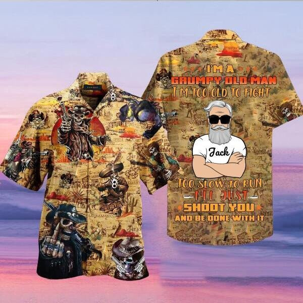 Amazing Vintage Cowboy Unisex Hawaiian Shirt Tropical Aloha Button Up