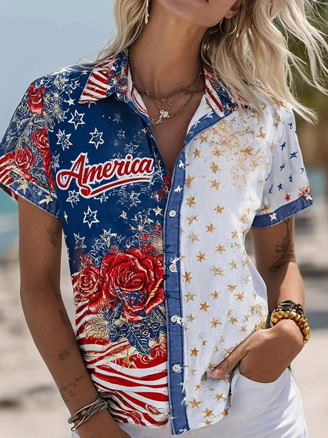 America 250Th Anniversary Hawaiian Shirt Fourth Of July Outfits July 4 Apparel Gifts For Wife