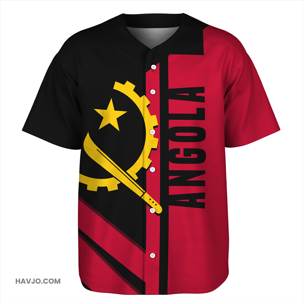 Angola Casual Style Baseball Jersey
