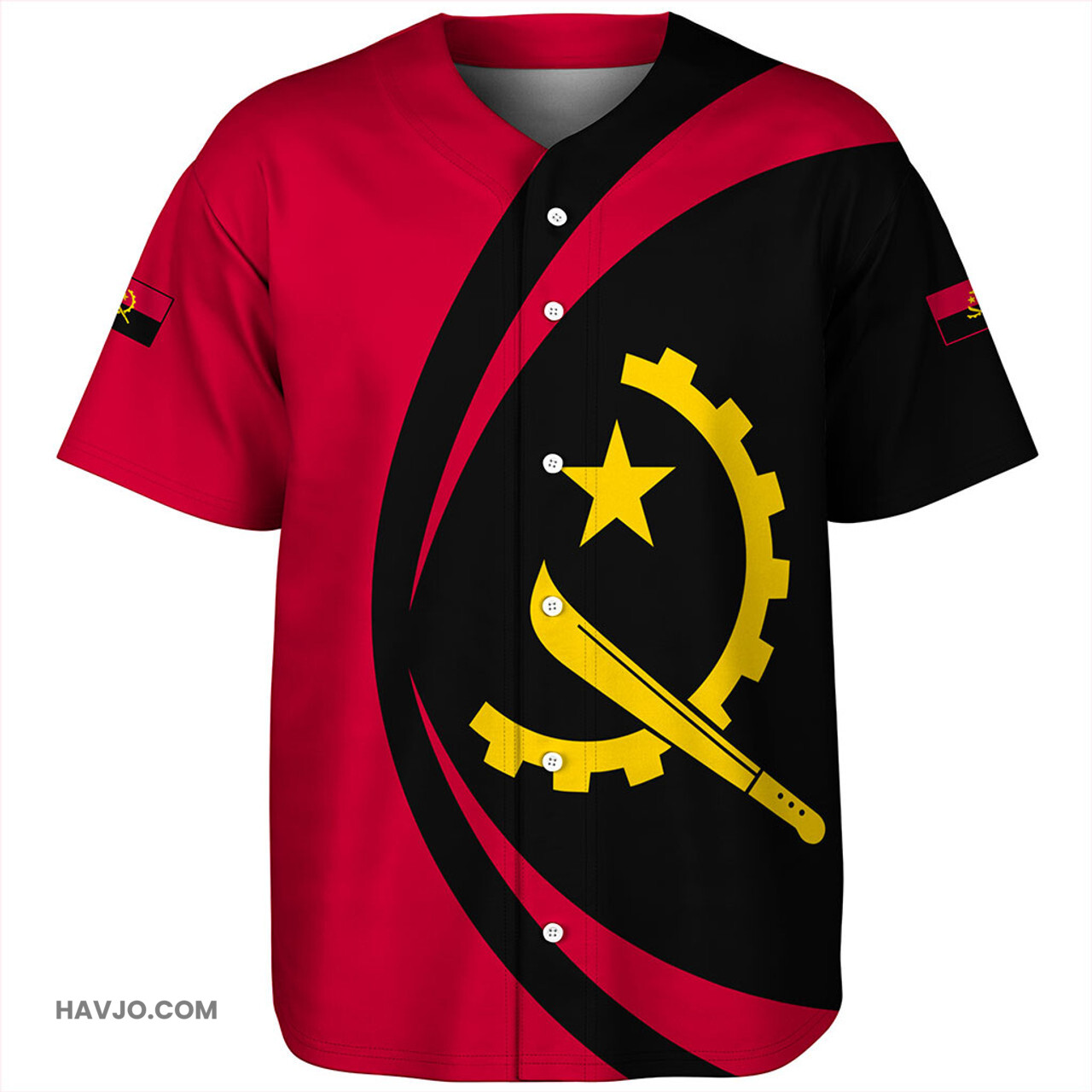 Angola Circle Style Baseball Jersey