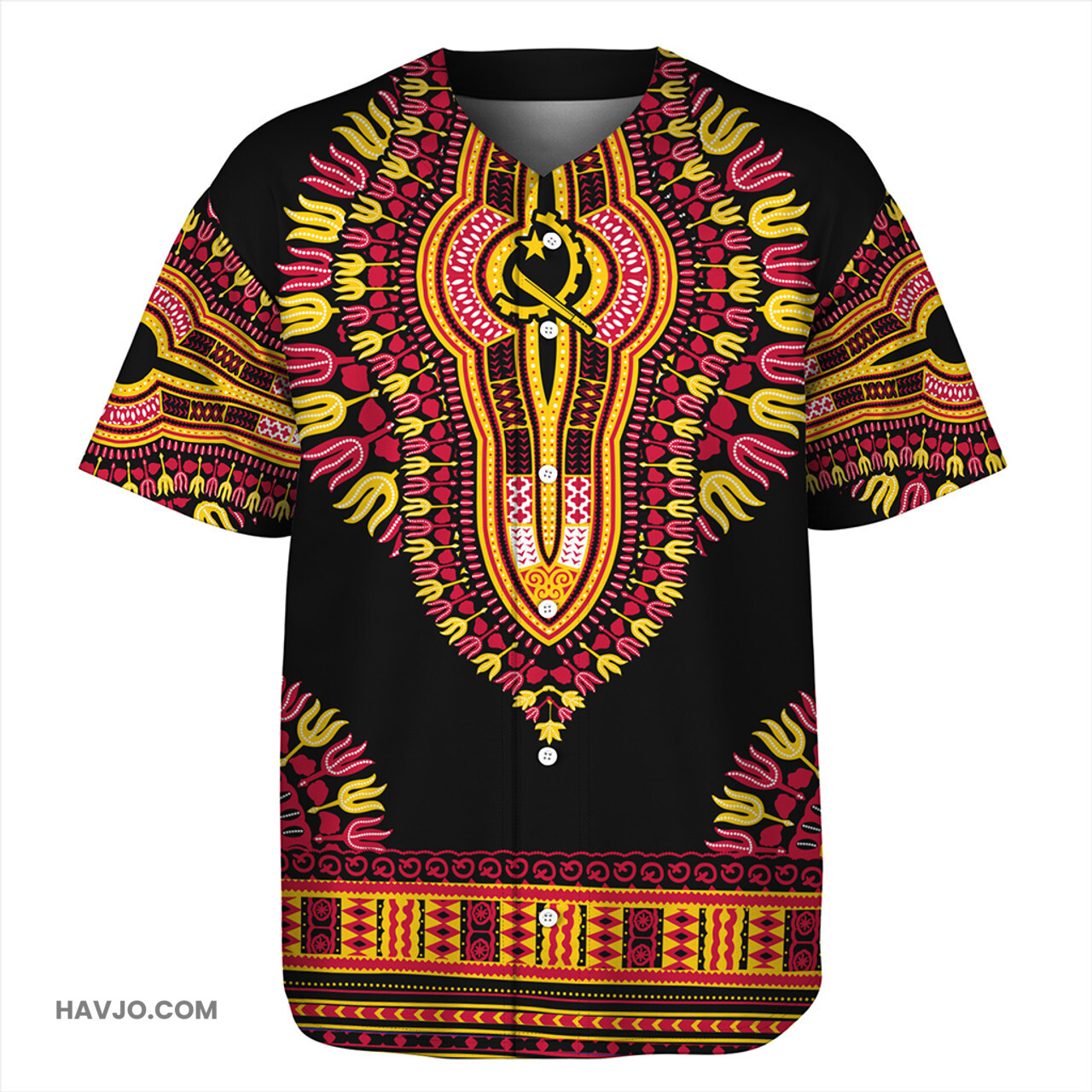 Angola Dashiki Baseball Jersey