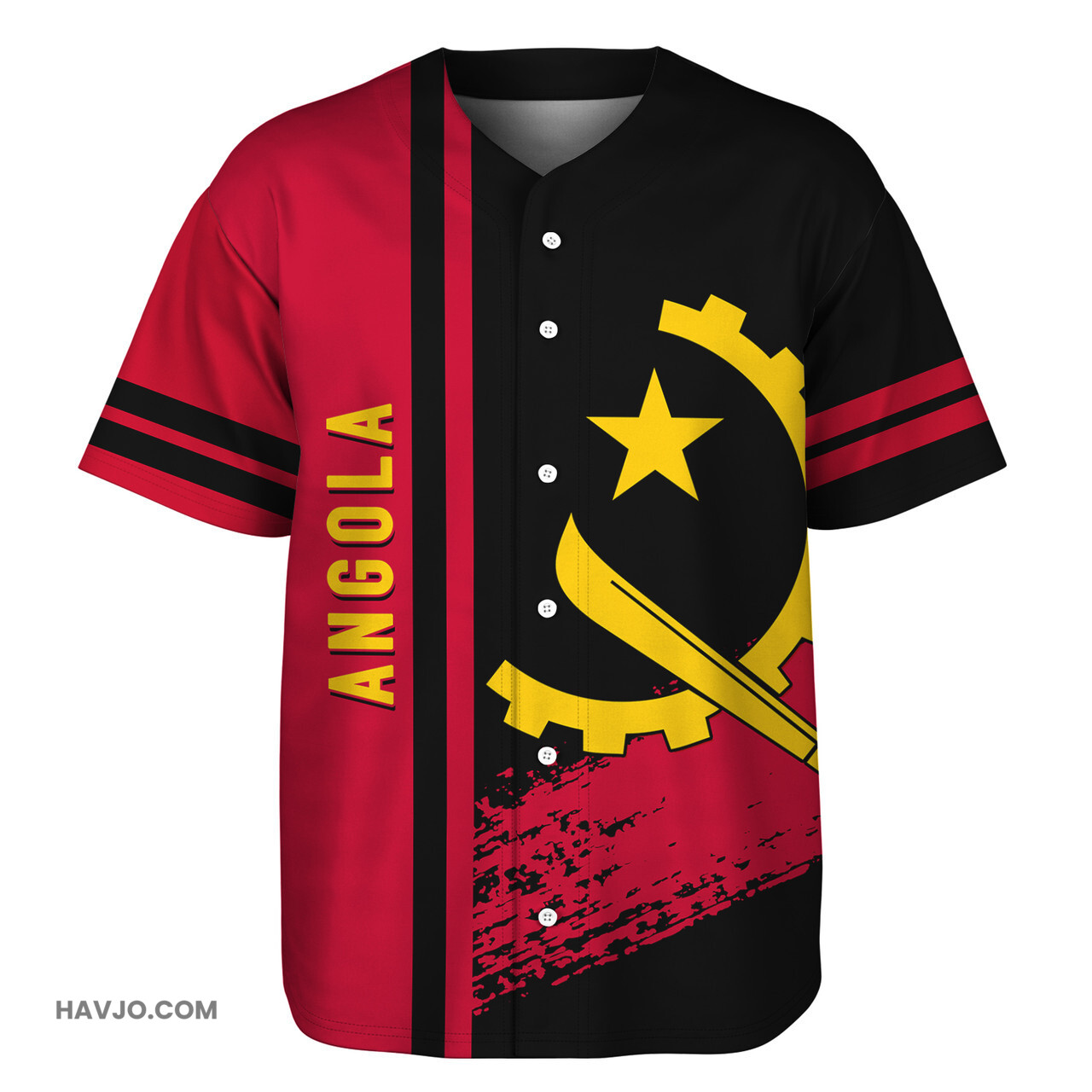 Angola Quater Style Baseball Jersey