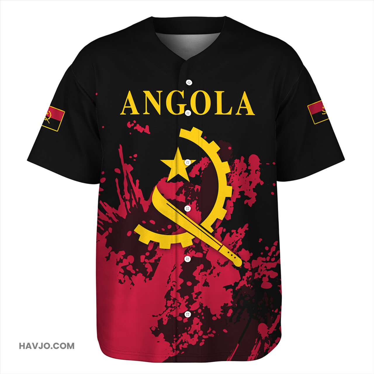 Angola Spanit Style Baseball Jersey
