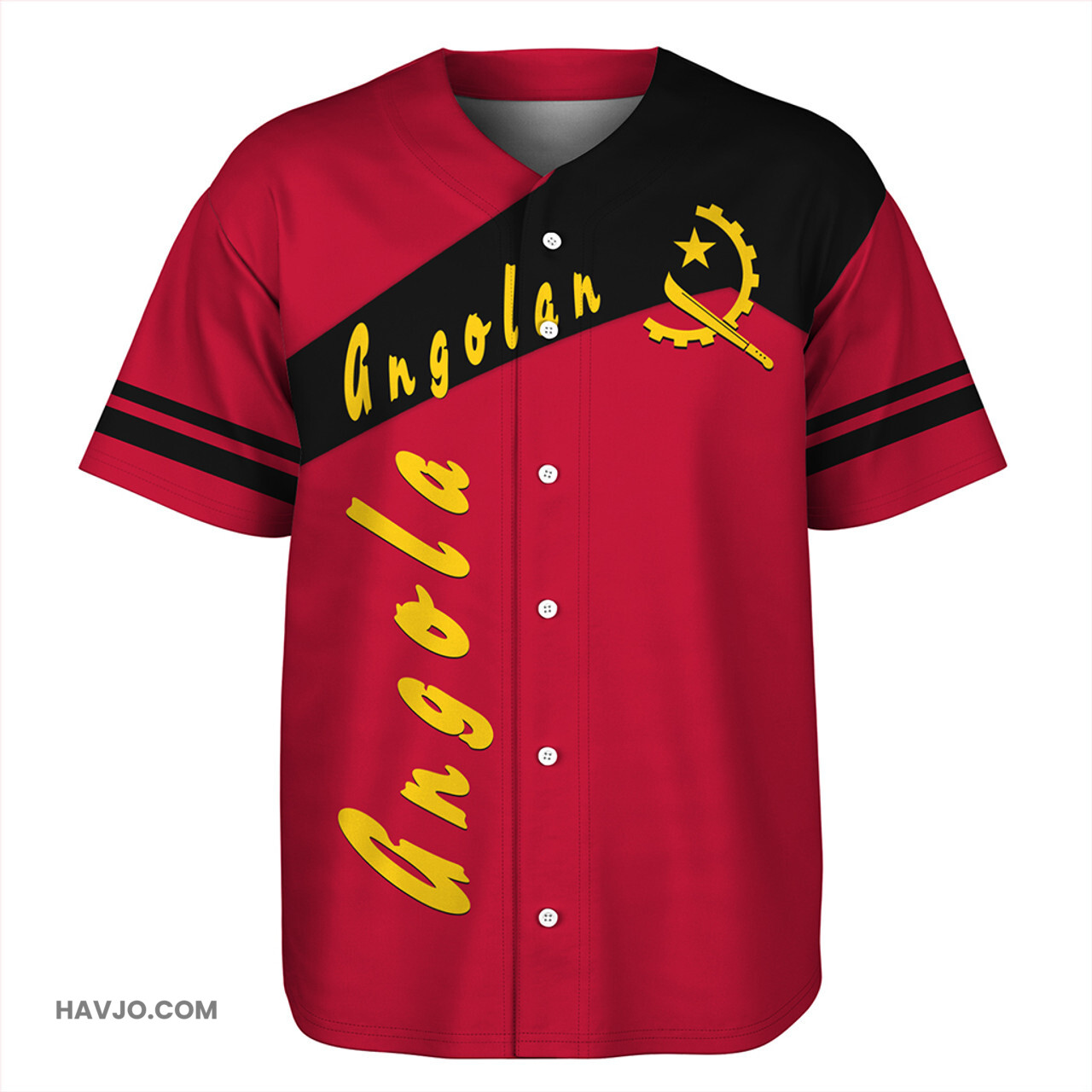 Angola Sport Style Baseball Jersey