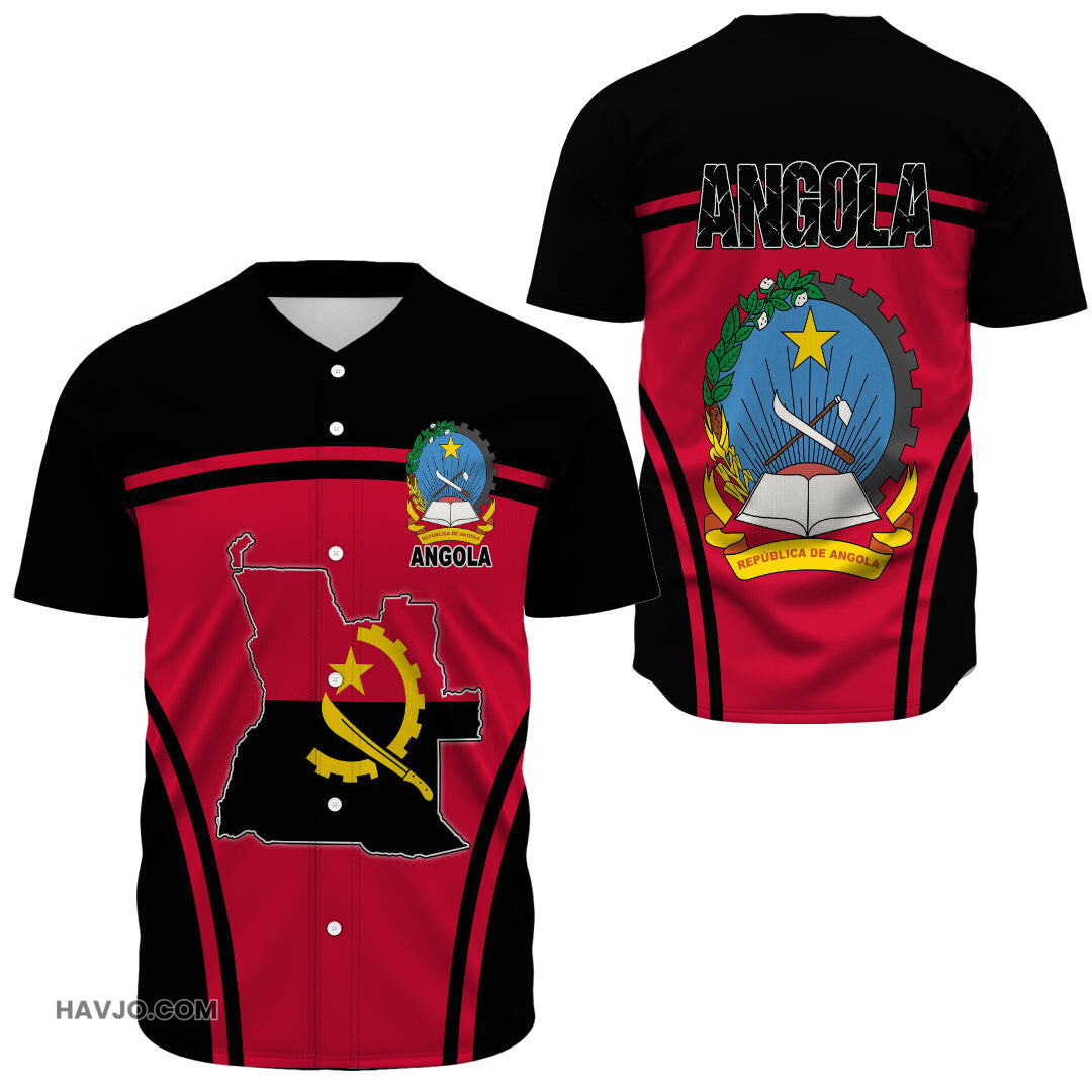 Angolia Active Flag Baseball Jersey