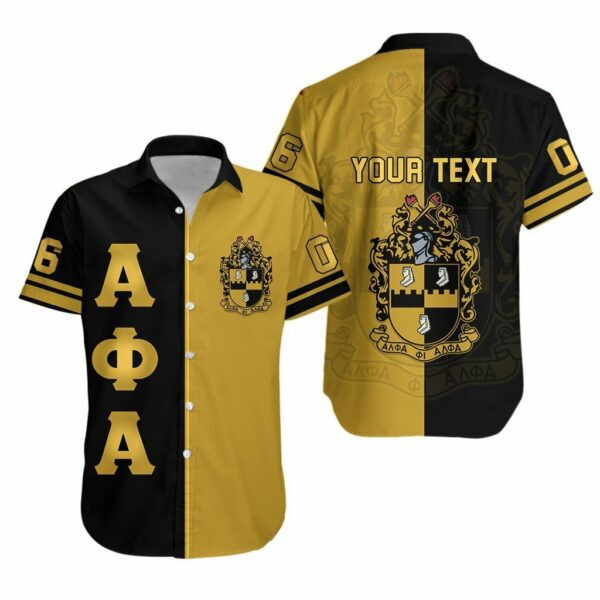 Apa Alpha Phi Alpha Personalized Hawaiian Shirt Tropical Aloha Button Up