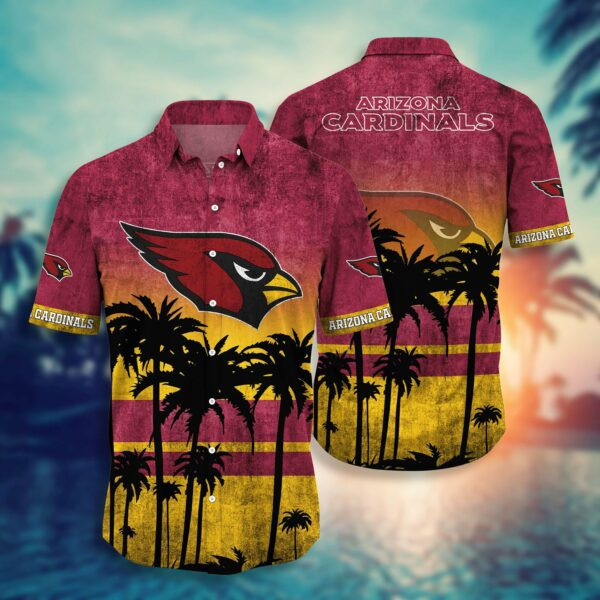 Arizona Cardinals Coconut Tropical Summer Hawaiian Shirt Tropical Aloha Button Up