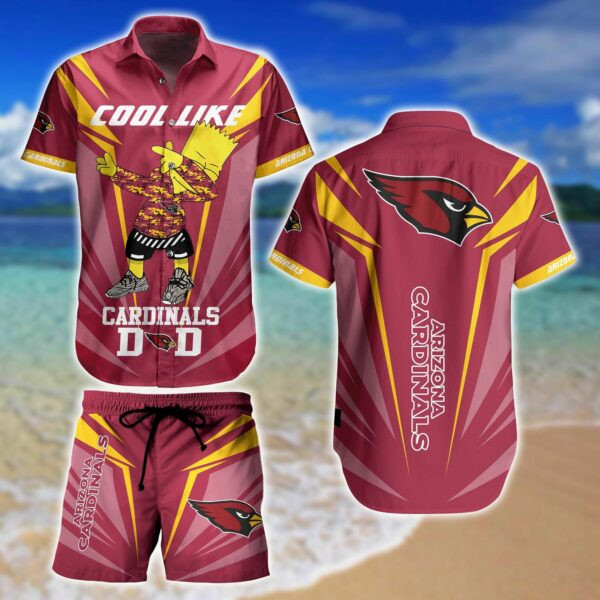 Arizona Cardinals Cool Like Hawaiian Shirt Tropical Aloha Button Up