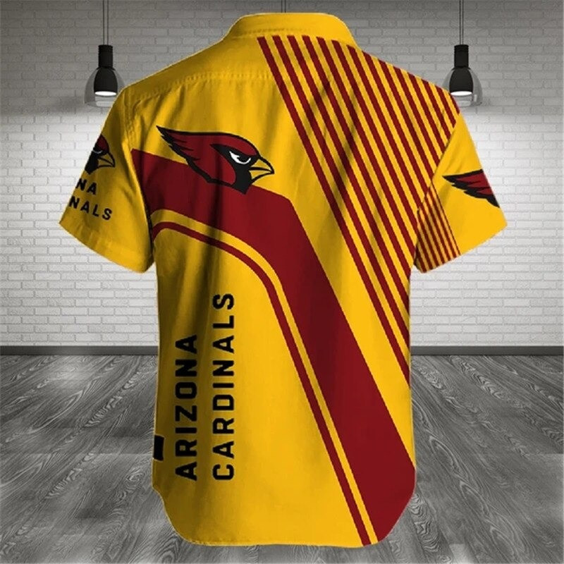 Arizona Cardinals Cross Hawaiian Shirt Tropical Aloha Button Up