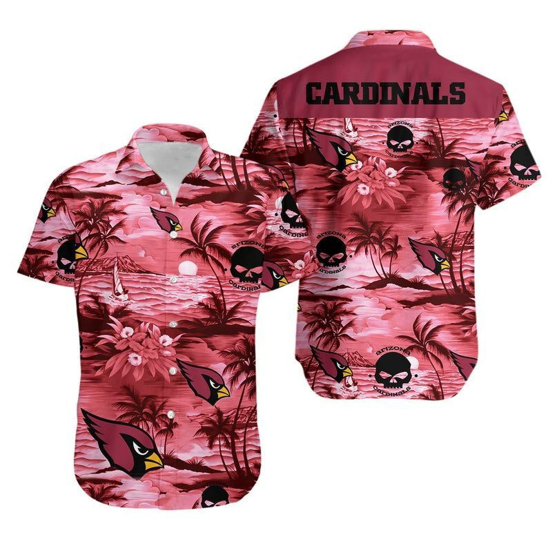 Arizona Cardinals Hawaiian Nfl Football Premium Hawaiian Shirt Tropical Aloha Button Up