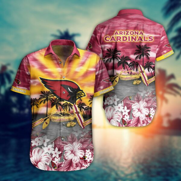 Arizona Cardinals Lover Summer Hawaiian Shirt Tropical Aloha Button Up