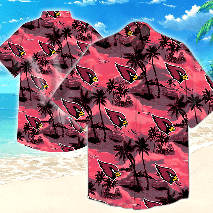 Arizona Cardinals Nfl Tommy Bahama Hawaiian Shirt Tropical Aloha Button Up