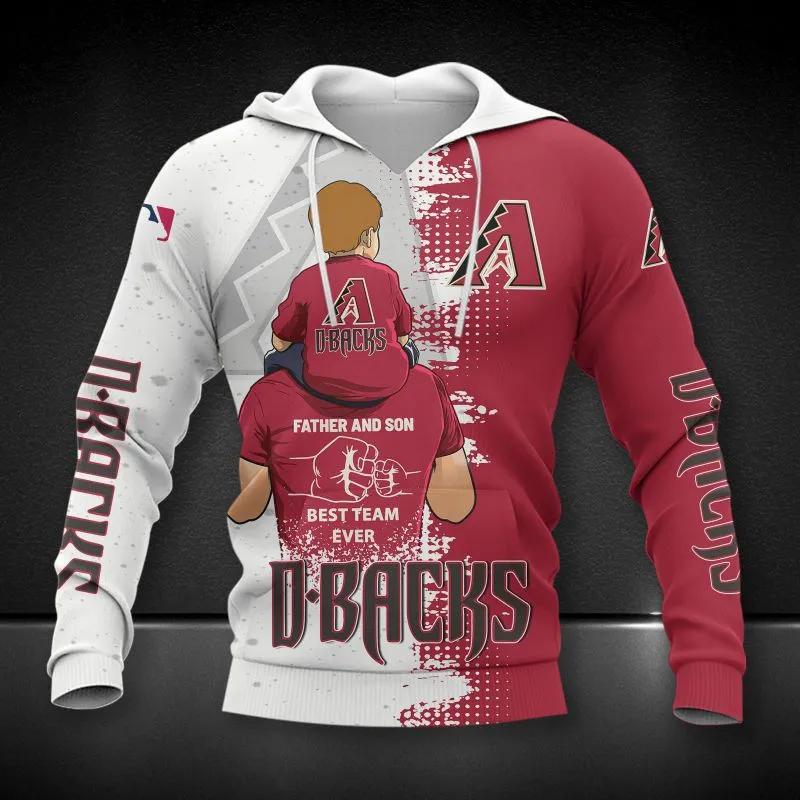 Arizona Diamondbacks Dad And Son MLB All Over Print Hoodie