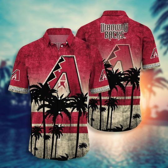 Arizona Diamondbacks Hawaiian Shirt Tropical Aloha Button Up