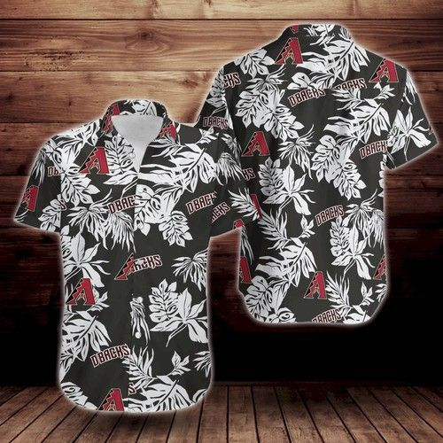 Arizona Diamondbacks Tropical Flower Hawaiian Shirt Tropical Aloha Button Up