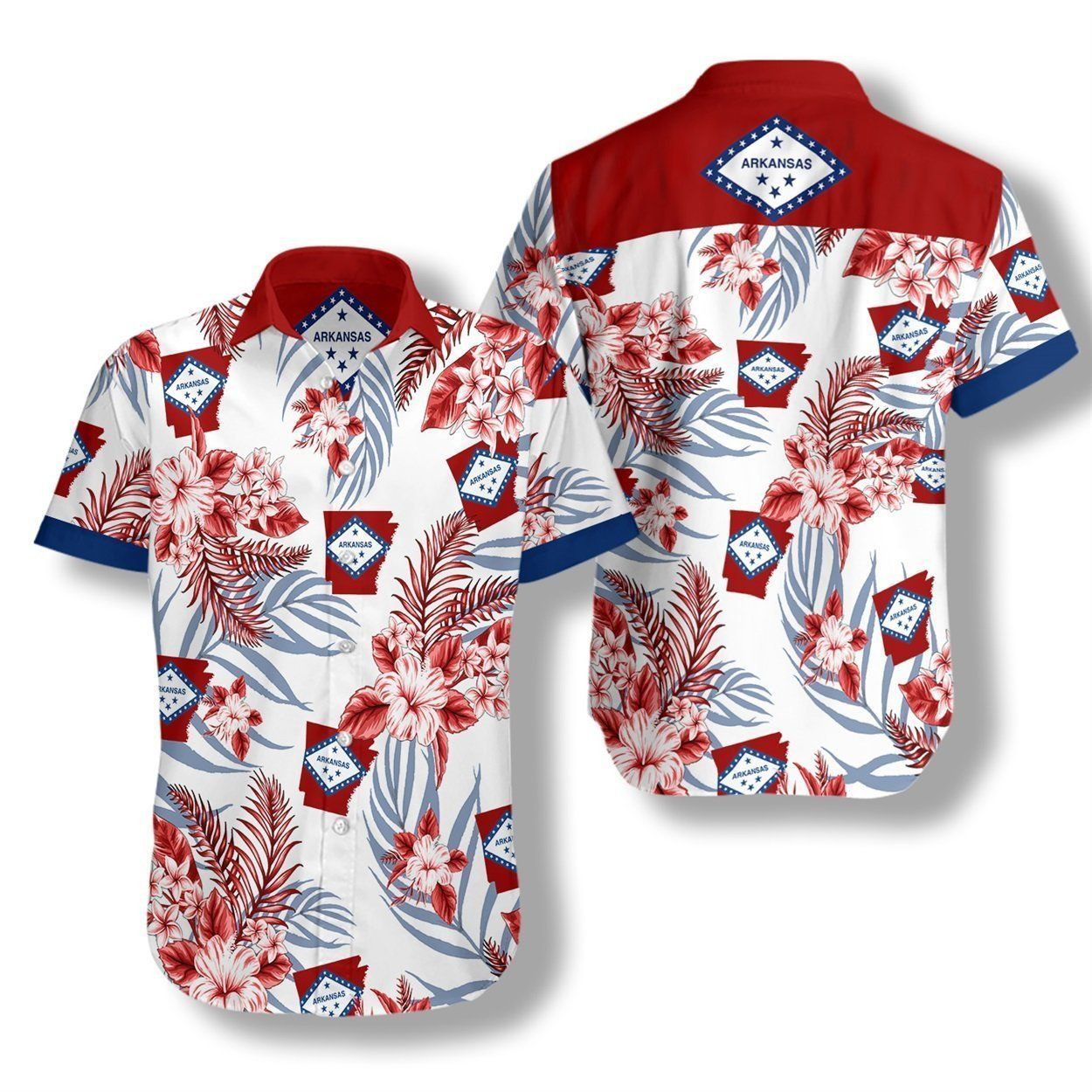 Arkansas Proud Ez05 09Hawaiian Shirt Tropical Aloha Button Up